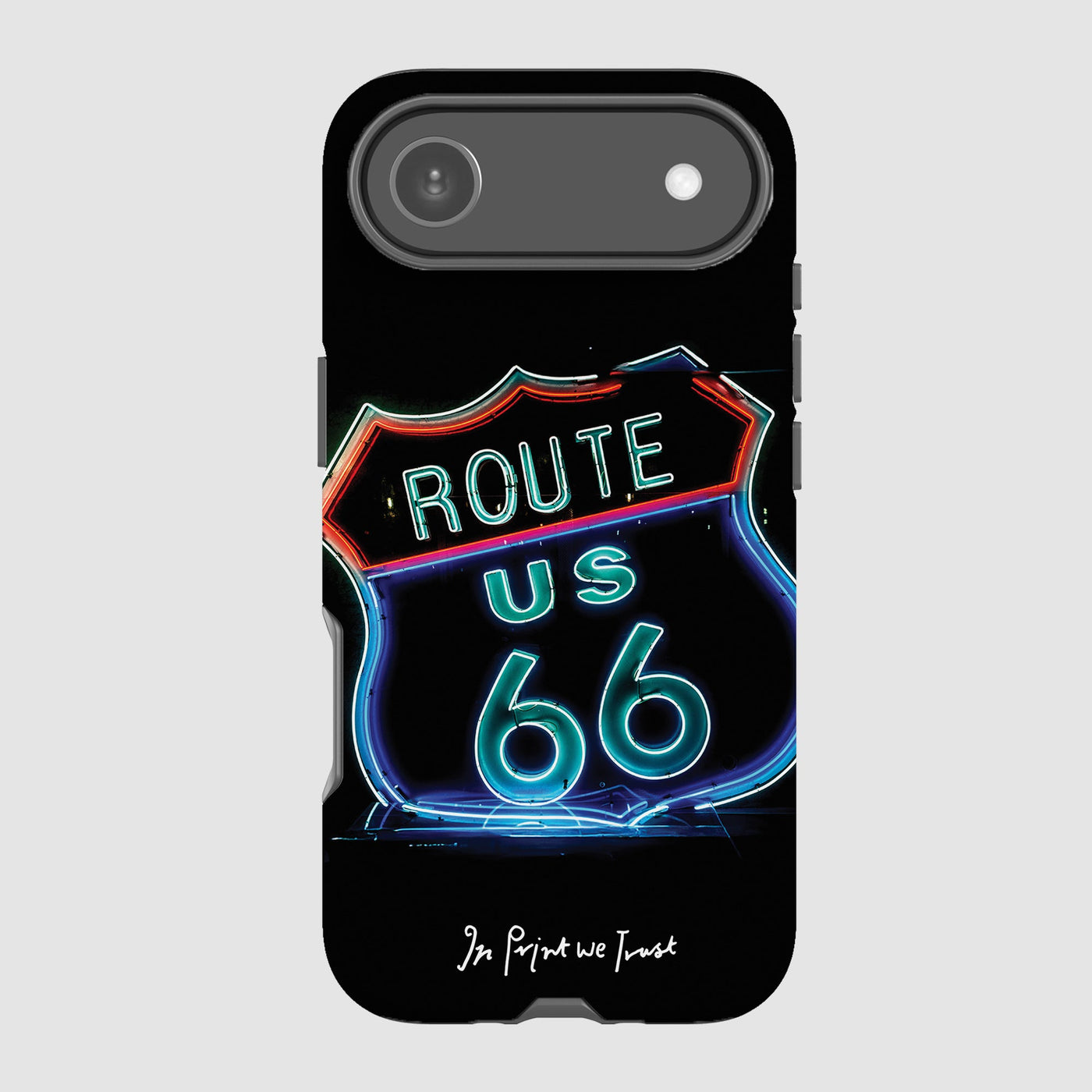 route 66 tough iPhone case - In Print We Trust