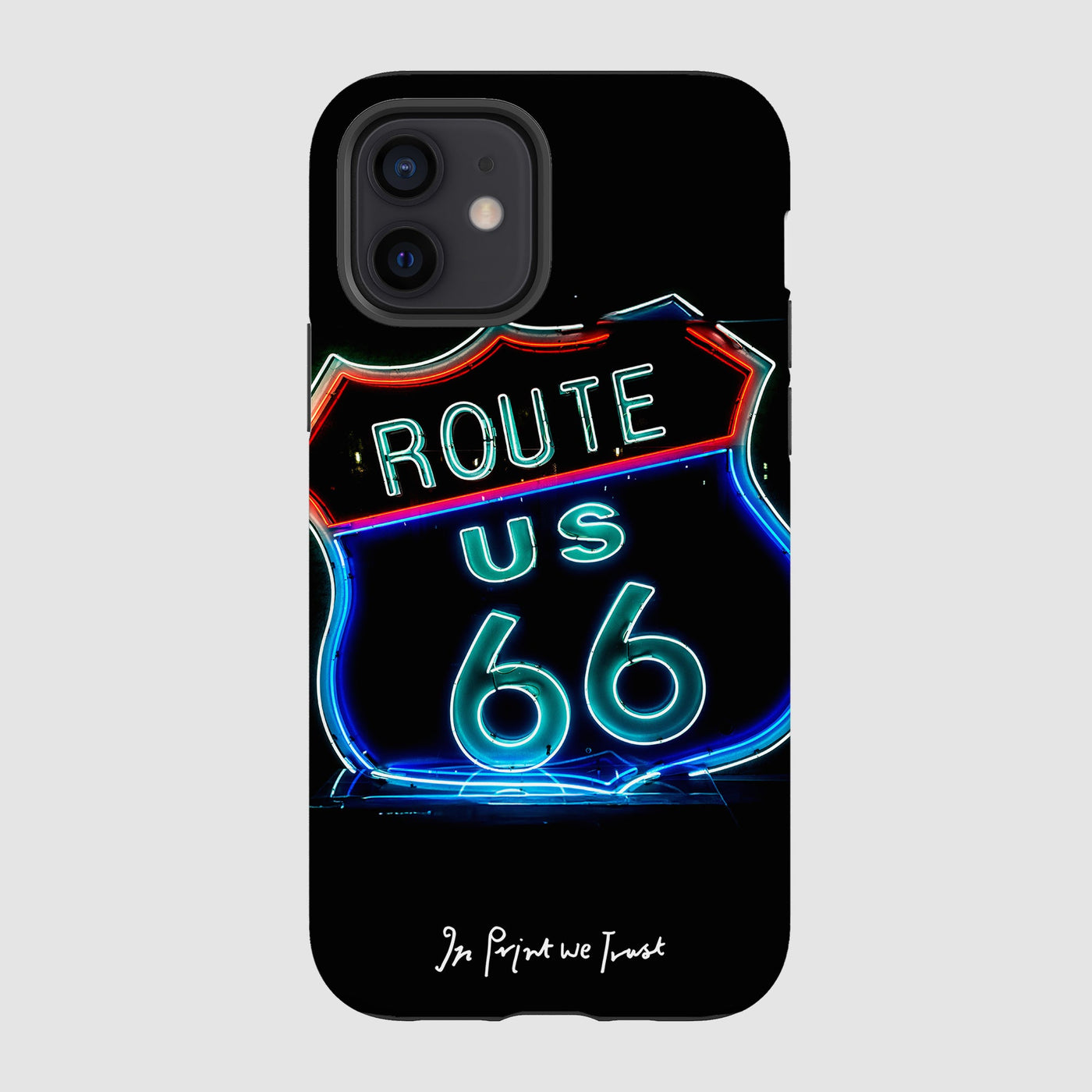 route 66 tough iPhone case - In Print We Trust