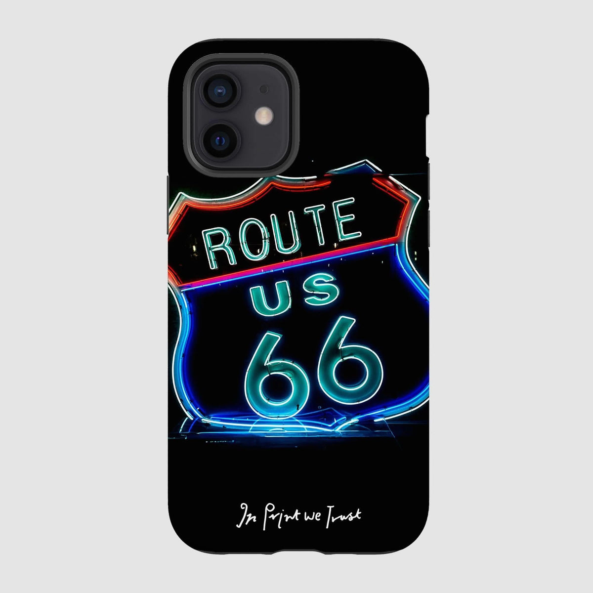 route 66 tough iPhone case - In Print We Trust