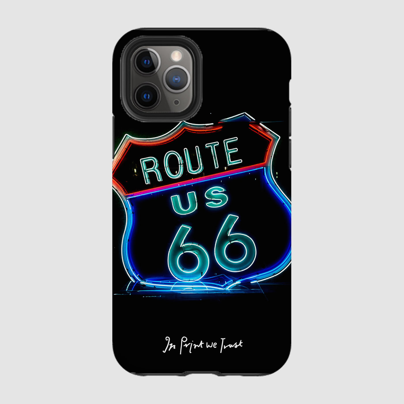 route 66 tough iPhone case - In Print We Trust