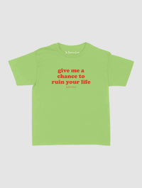 ruin your life baby tee - In Print We Trust