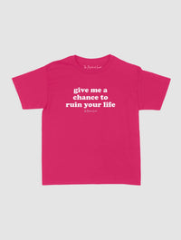 ruin your life baby tee - In Print We Trust