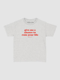ruin your life baby tee - In Print We Trust