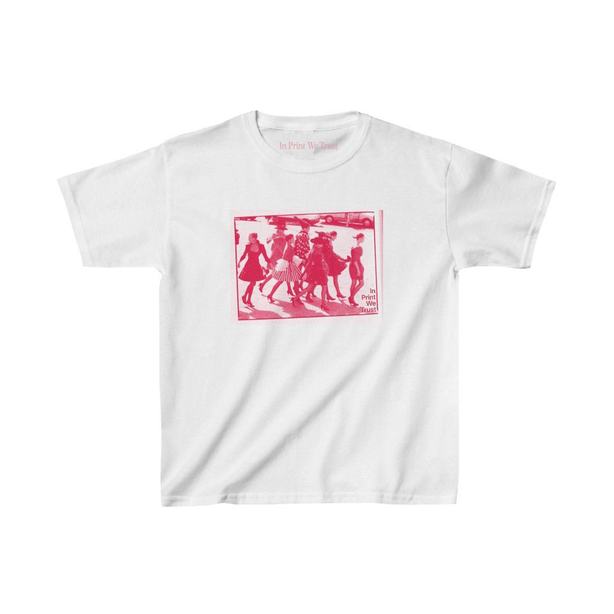 run the world essential baby tee - In Print We Trust