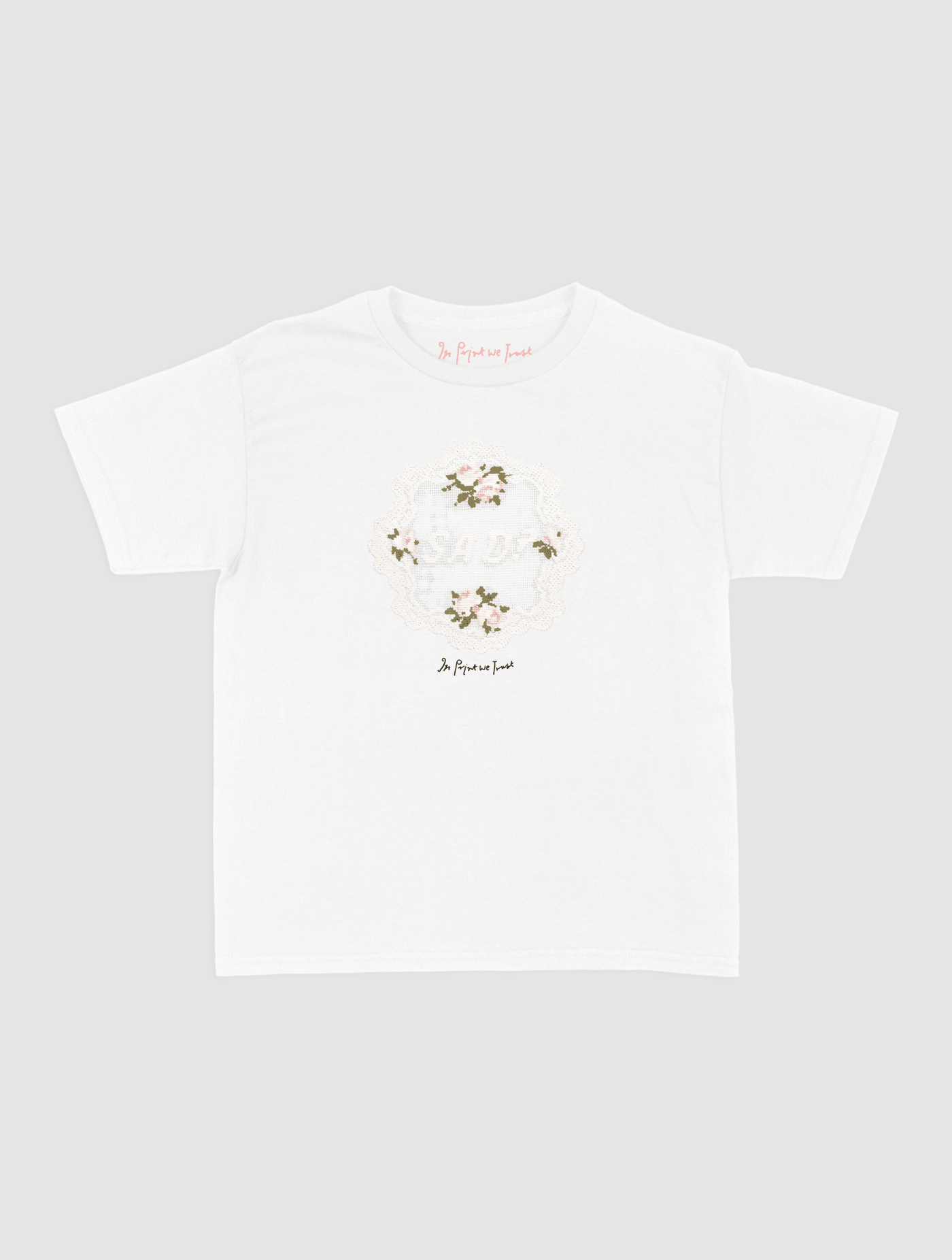 sad? crochet baby tee - In Print We Trust