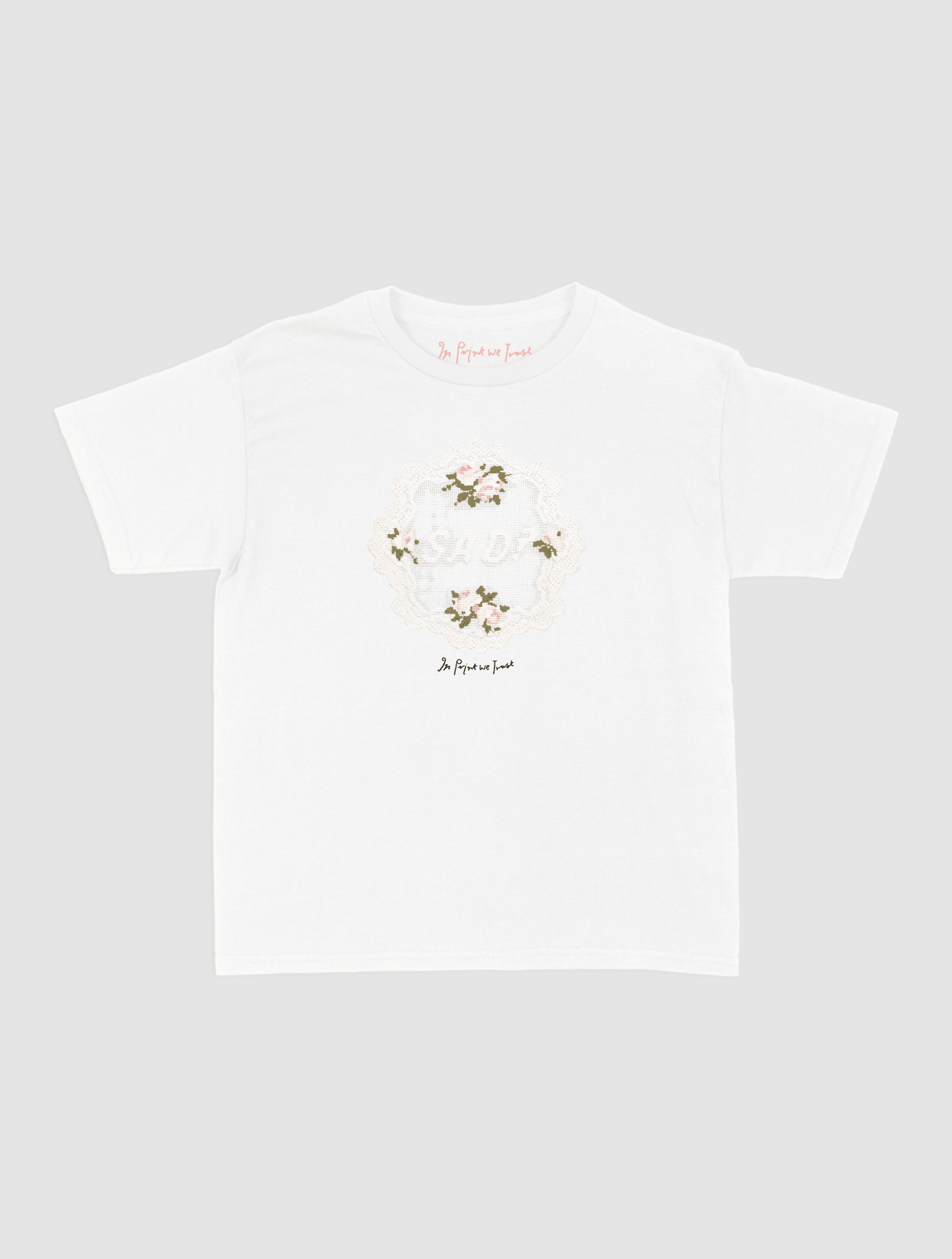 sad? crochet baby tee - In Print We Trust