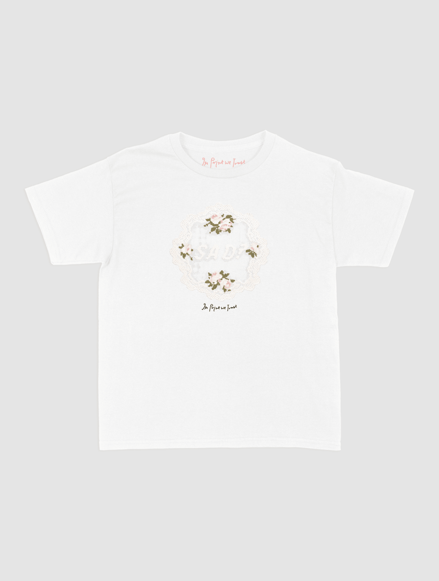 sad? crochet baby tee - In Print We Trust