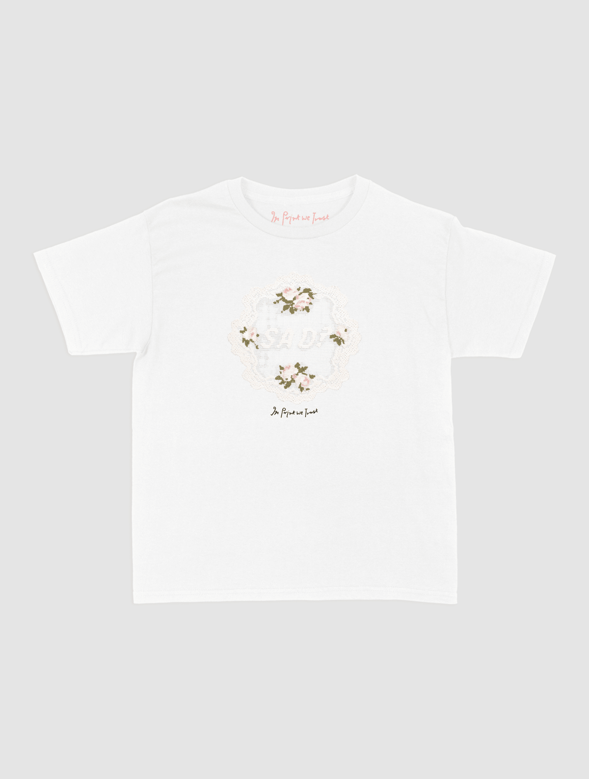 sad? crochet baby tee - In Print We Trust
