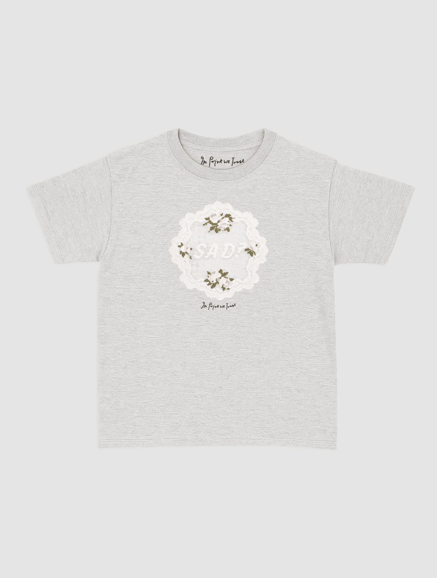 sad? crochet baby tee - In Print We Trust