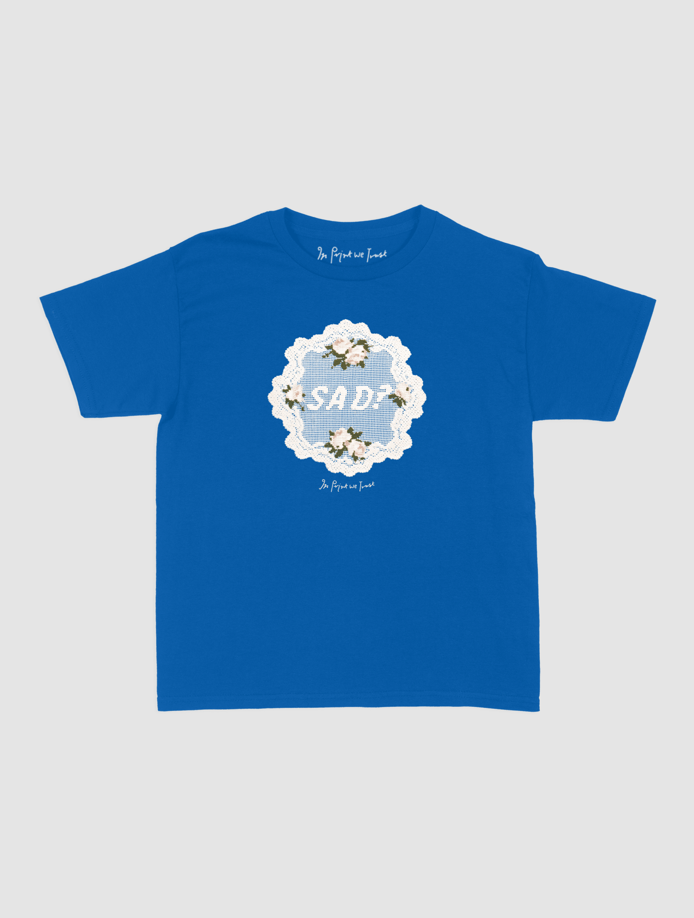 sad? crochet baby tee - In Print We Trust