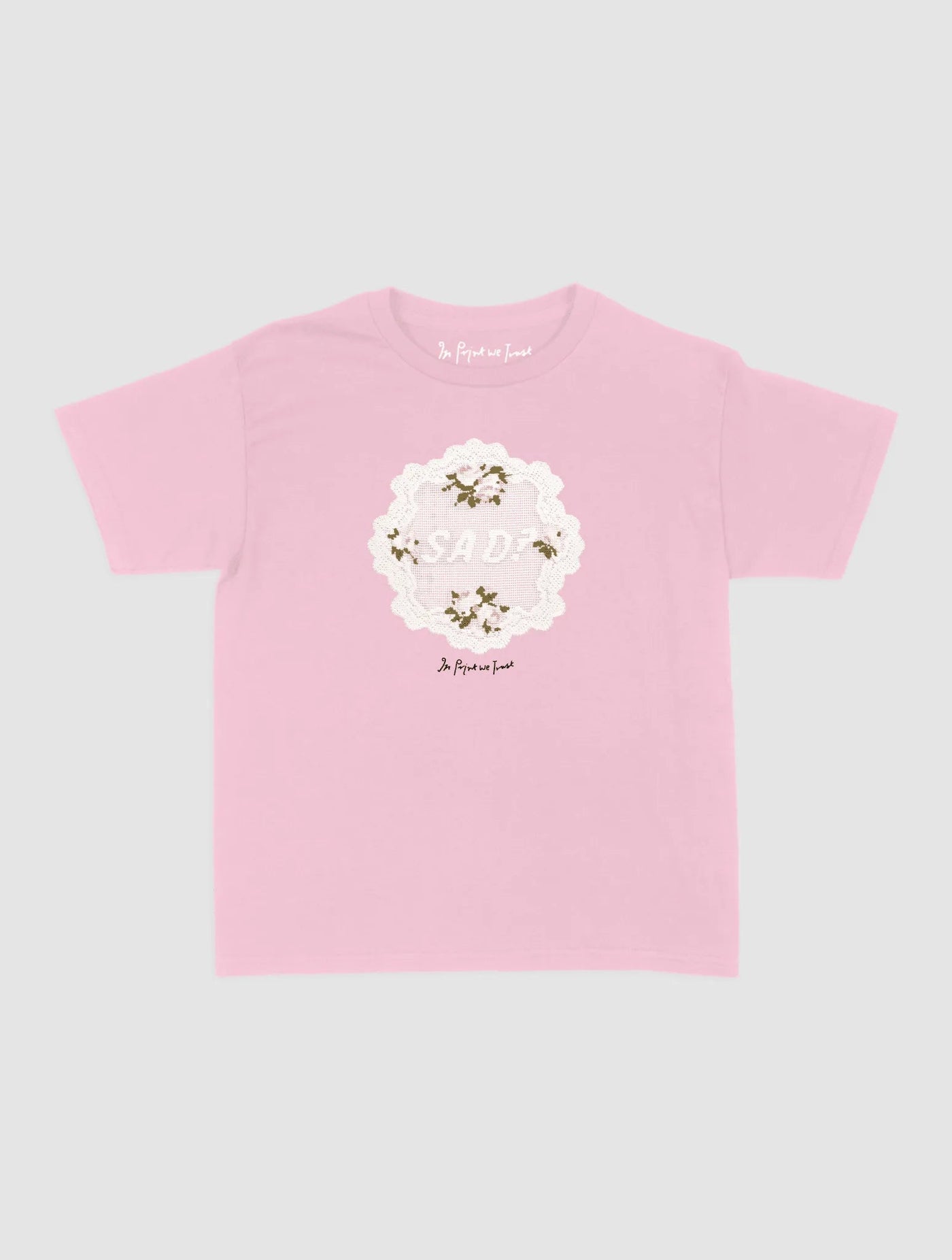 sad? crochet baby tee - In Print We Trust