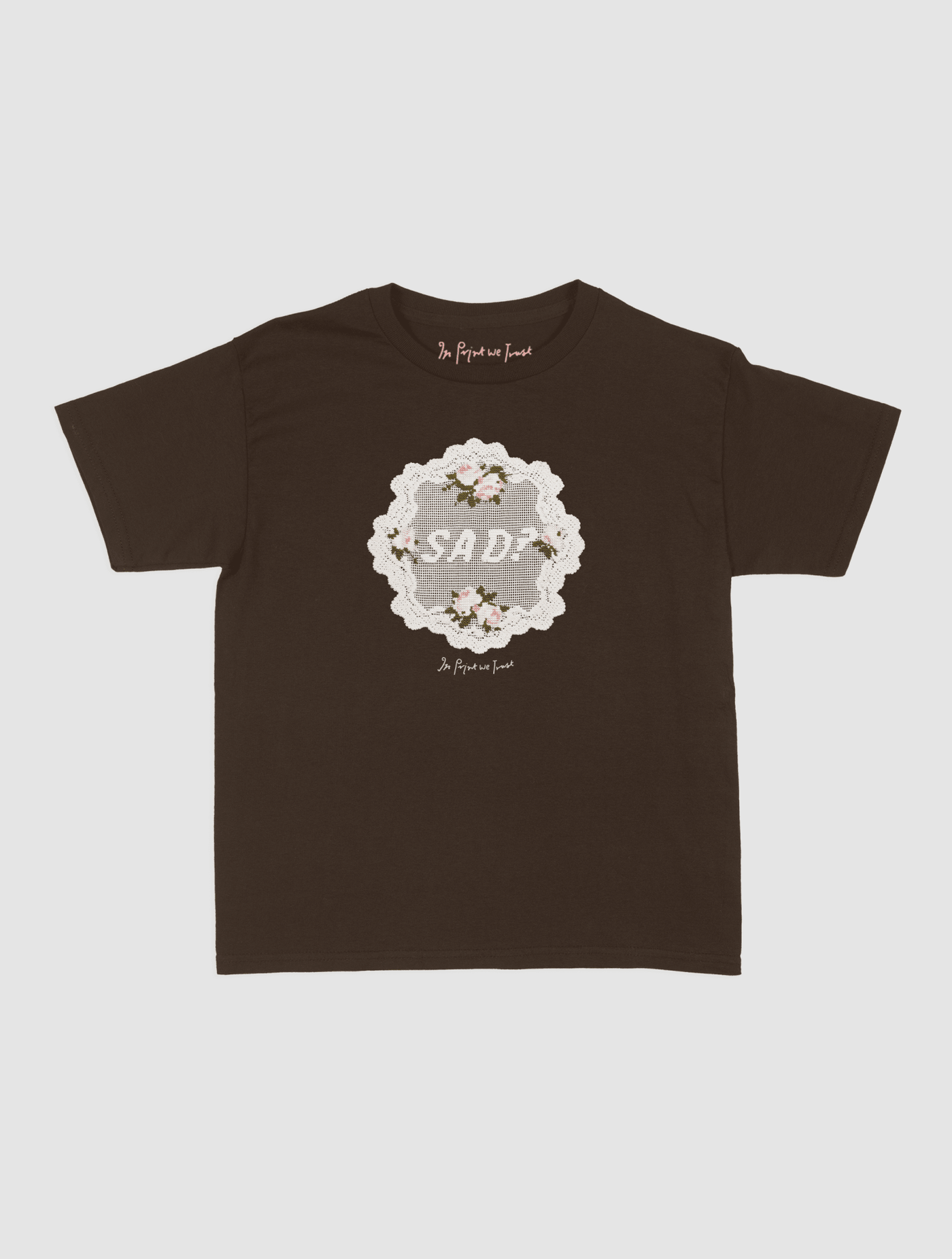 sad? crochet baby tee - In Print We Trust
