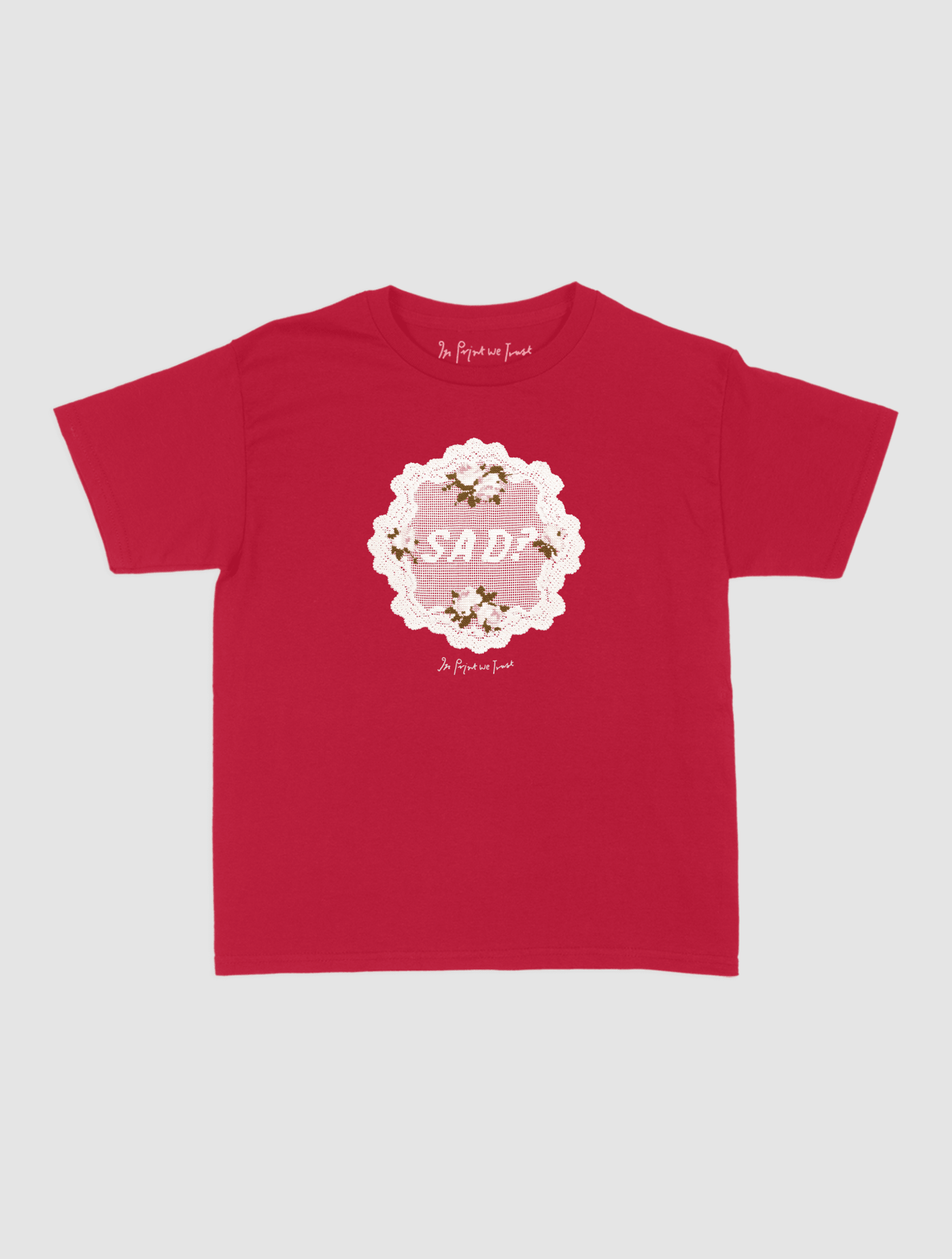 sad? crochet baby tee - In Print We Trust