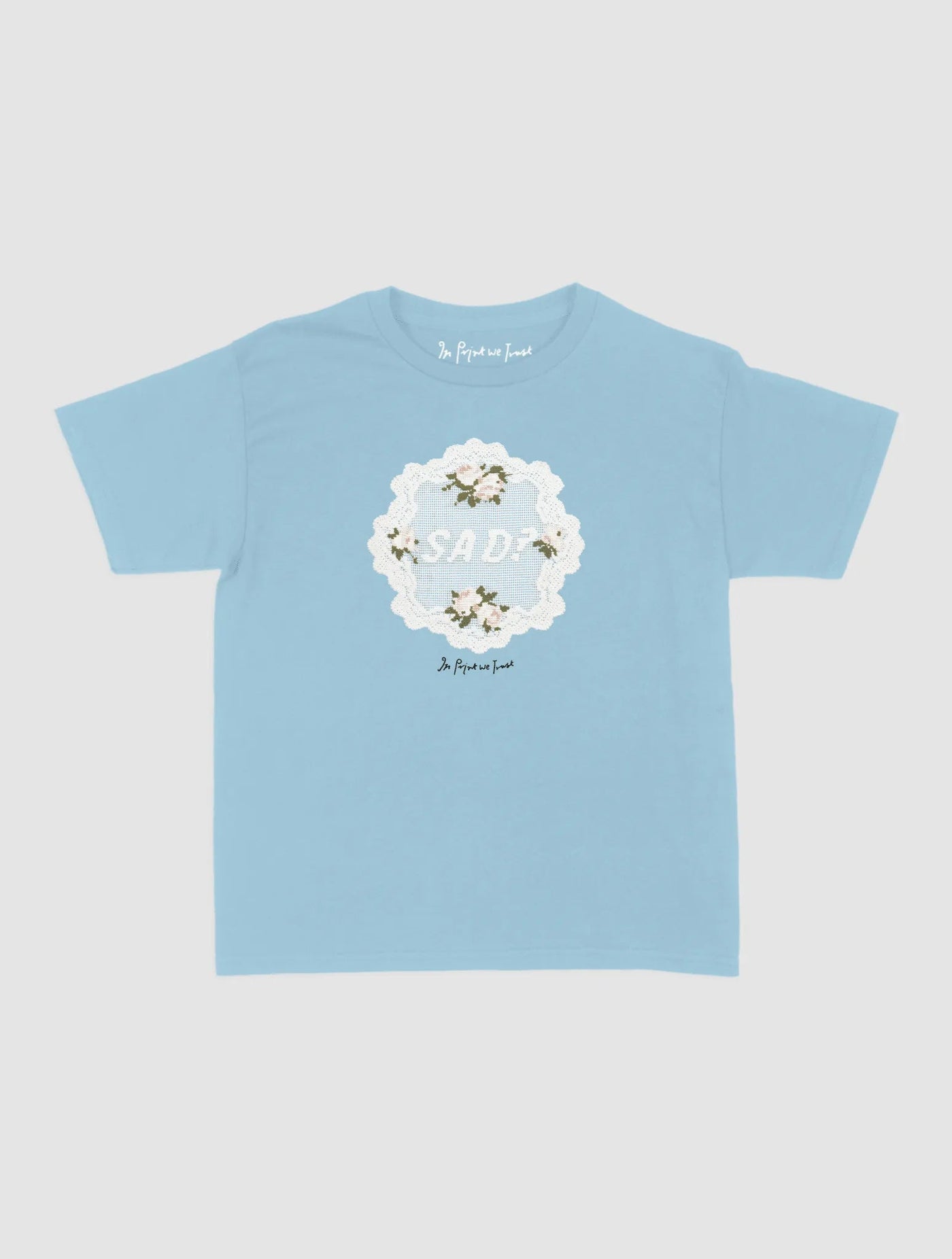 sad? crochet baby tee - In Print We Trust