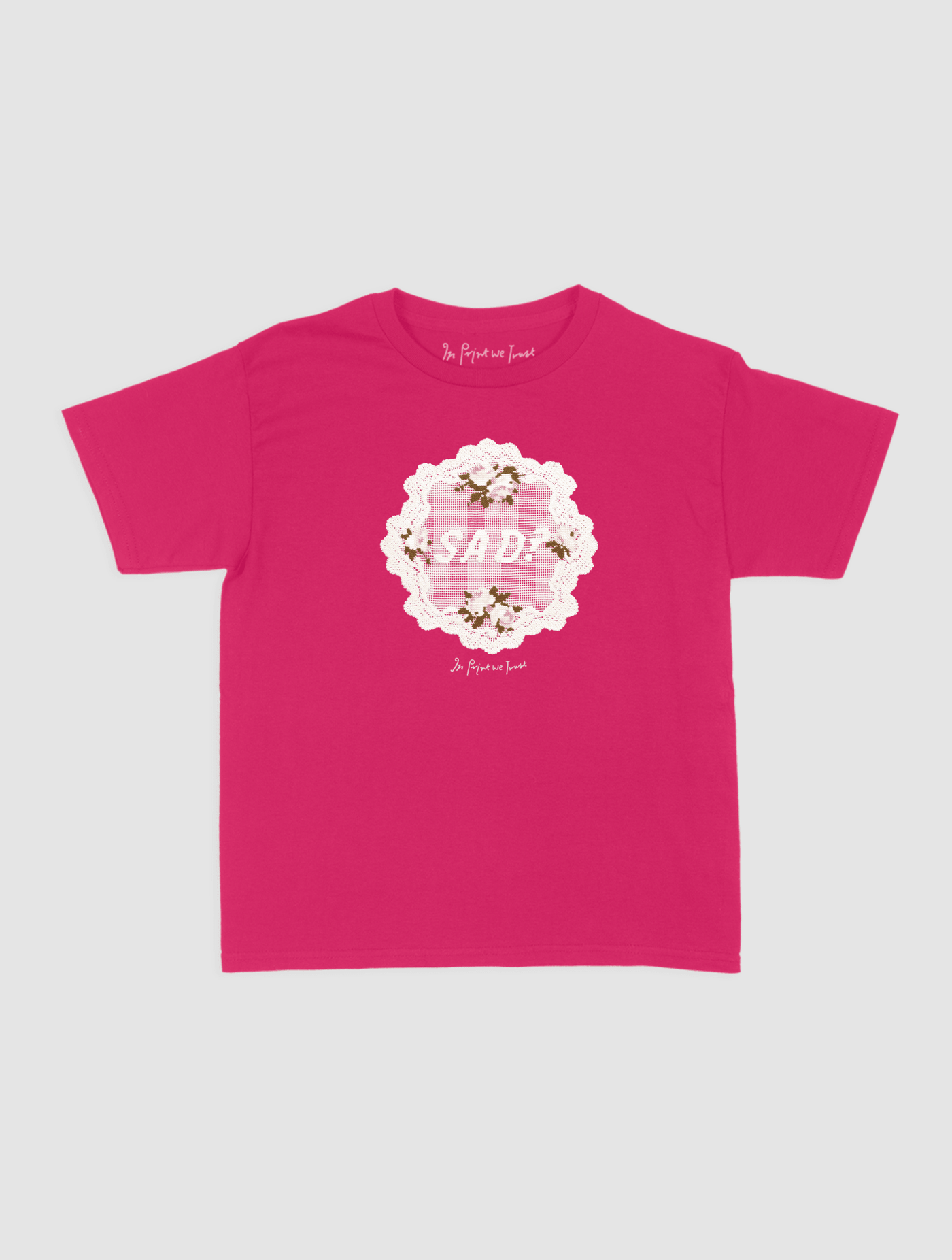 sad? crochet baby tee - In Print We Trust