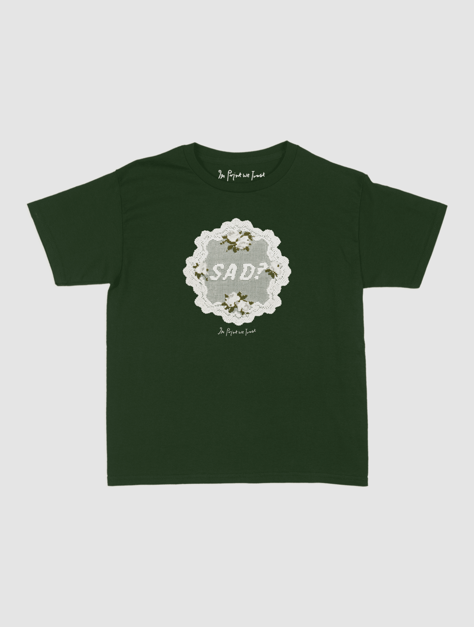 sad? crochet baby tee - In Print We Trust