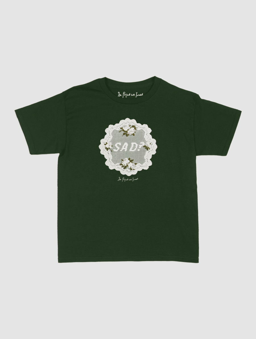 sad? crochet baby tee - In Print We Trust