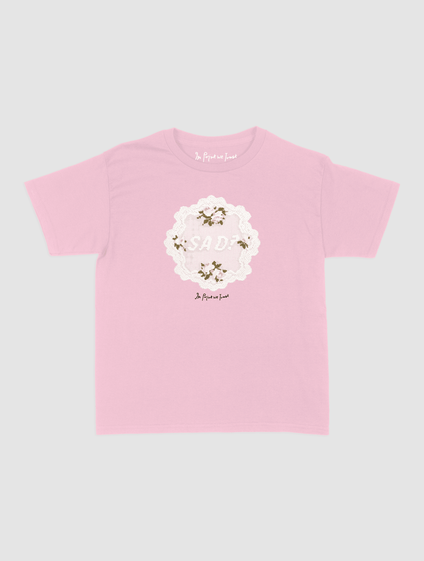 sad? crochet baby tee - In Print We Trust