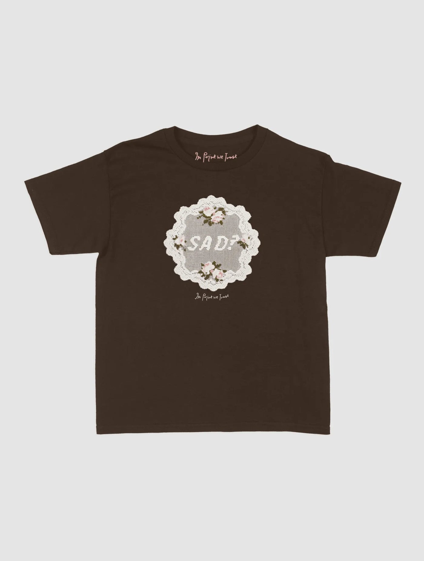 sad? crochet baby tee - In Print We Trust