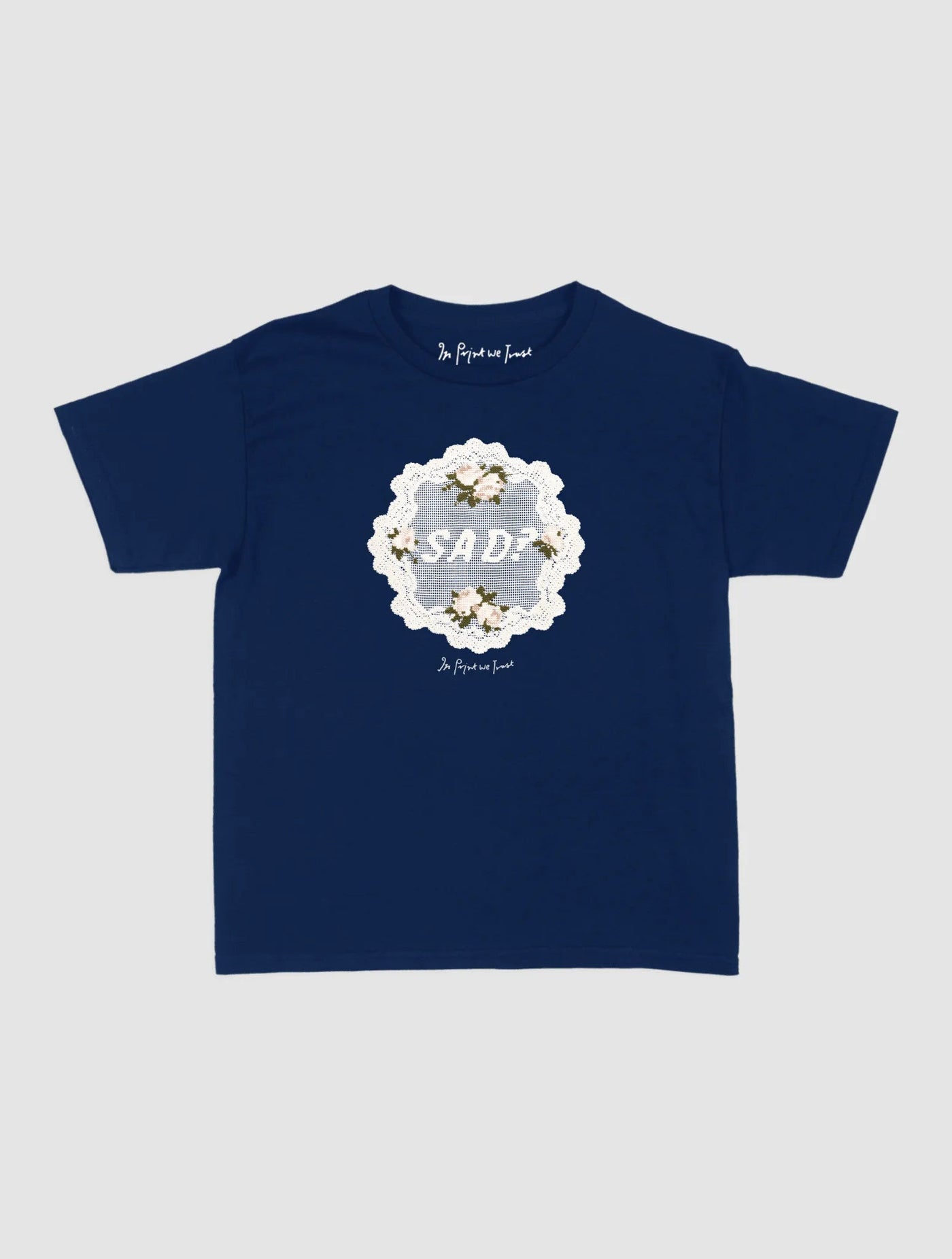 sad? crochet baby tee - In Print We Trust