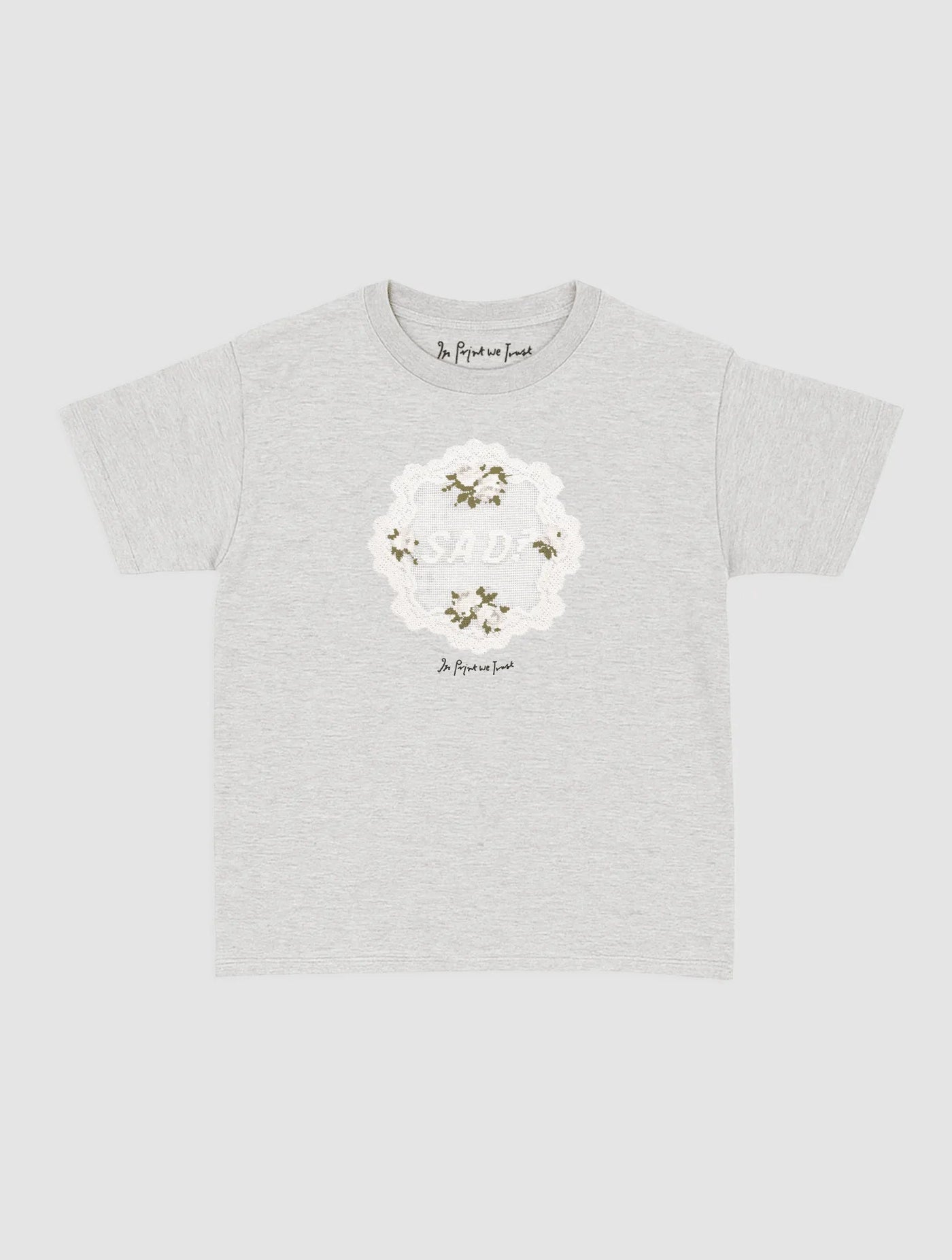 sad? crochet baby tee - In Print We Trust