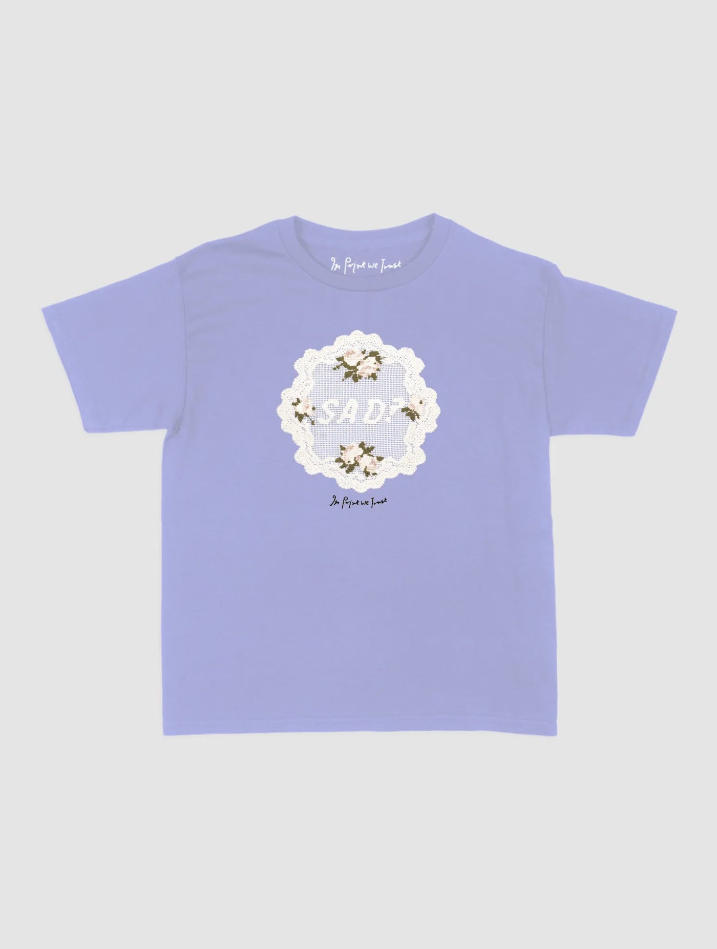 sad? crochet baby tee - In Print We Trust