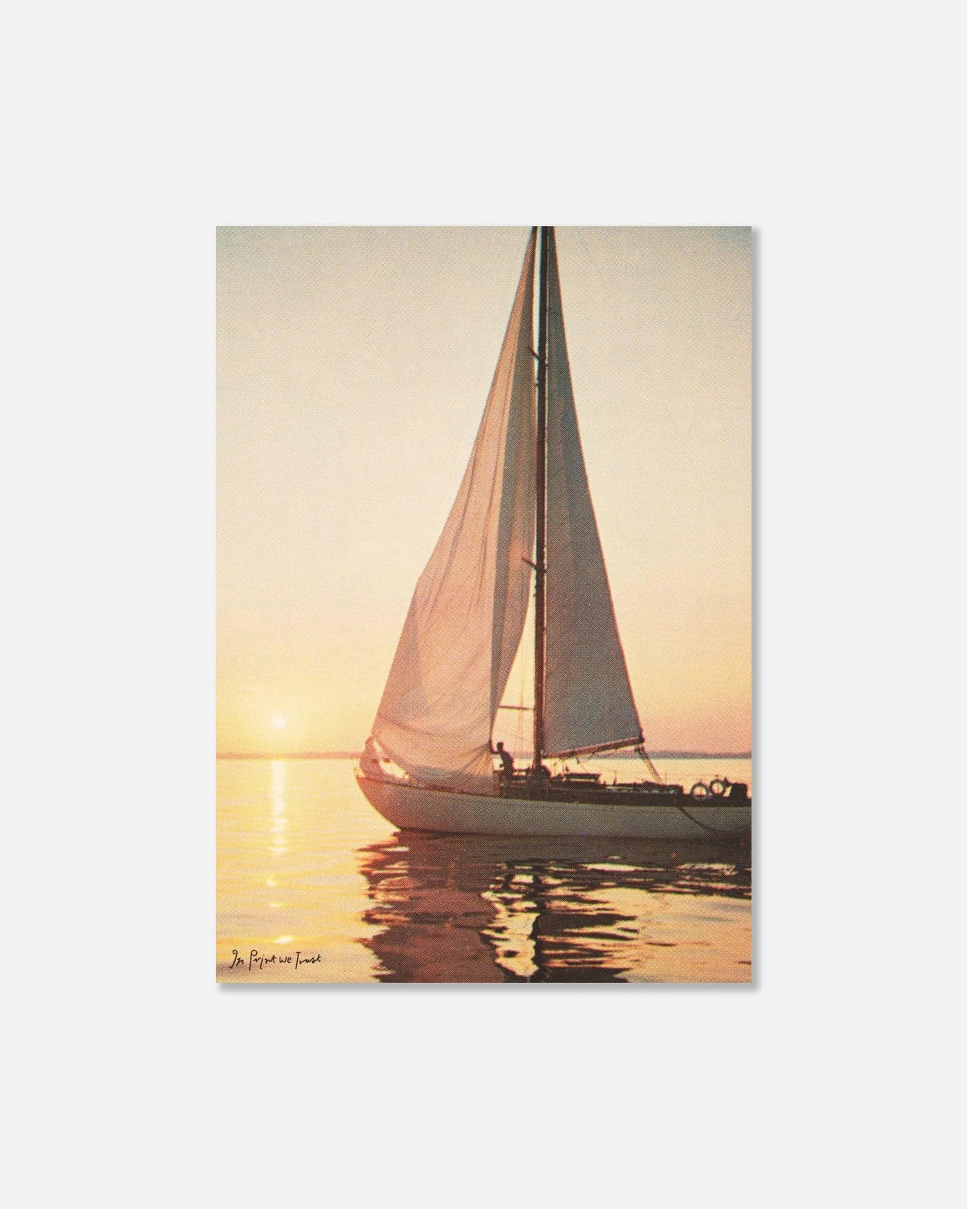 sailboat print - In Print We Trust