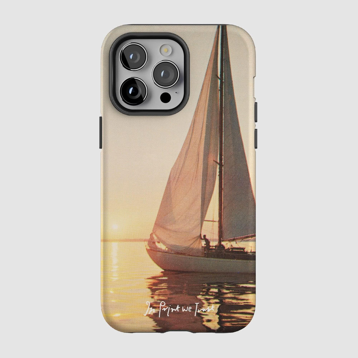 sailboat tough iPhone case - In Print We Trust