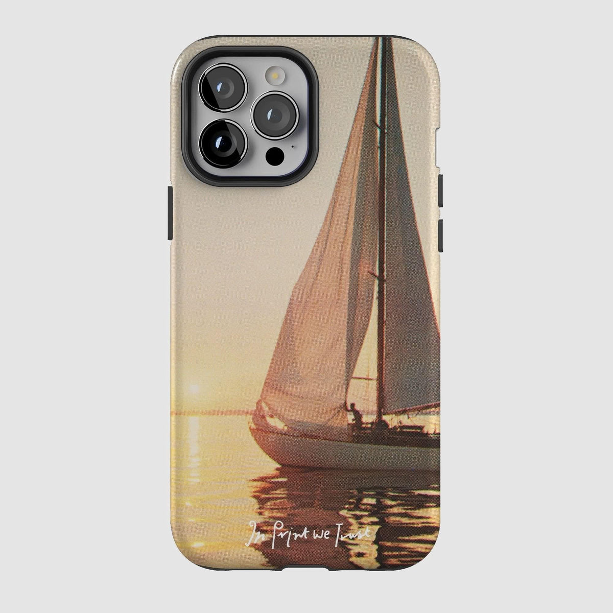 sailboat tough iPhone case - In Print We Trust