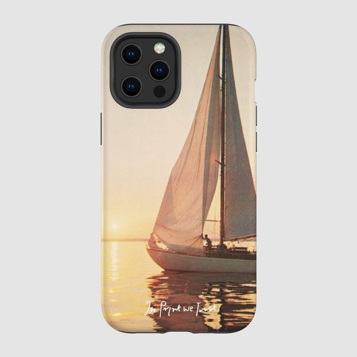 sailboat tough iPhone case - In Print We Trust
