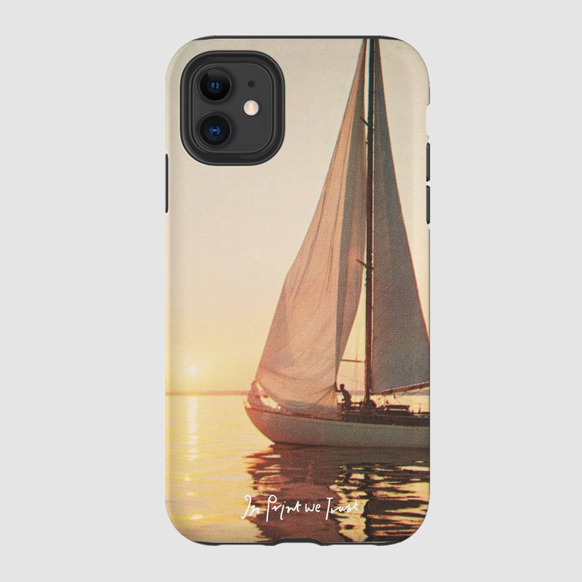 sailboat tough iPhone case - In Print We Trust