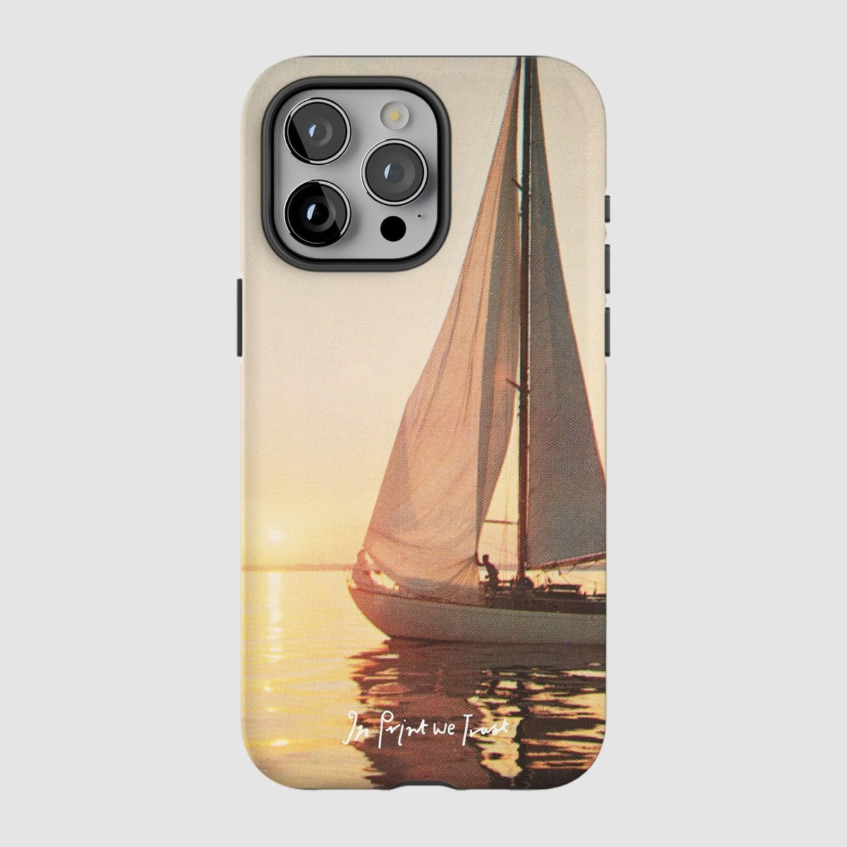 sailboat tough iPhone case - In Print We Trust