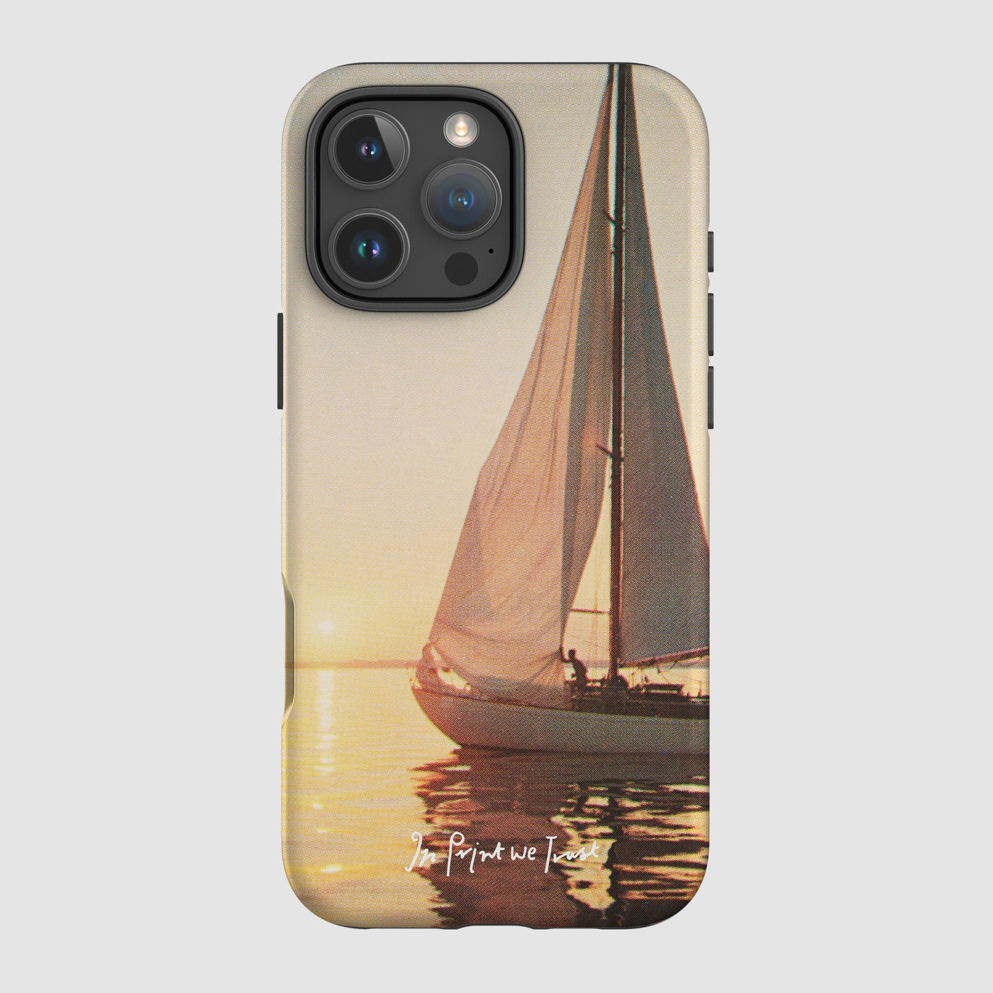 sailboat tough iPhone case - In Print We Trust