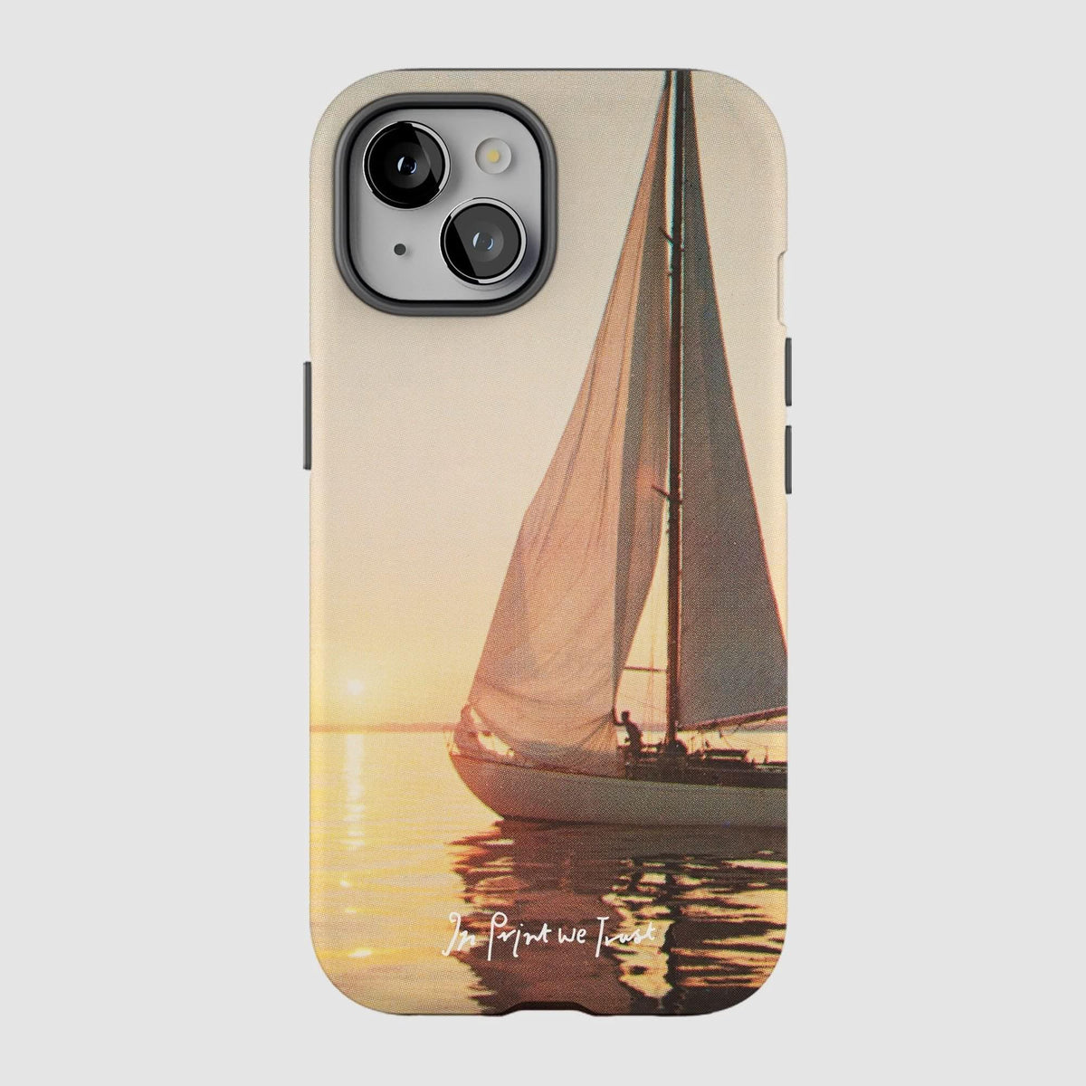 sailboat tough iPhone case - In Print We Trust
