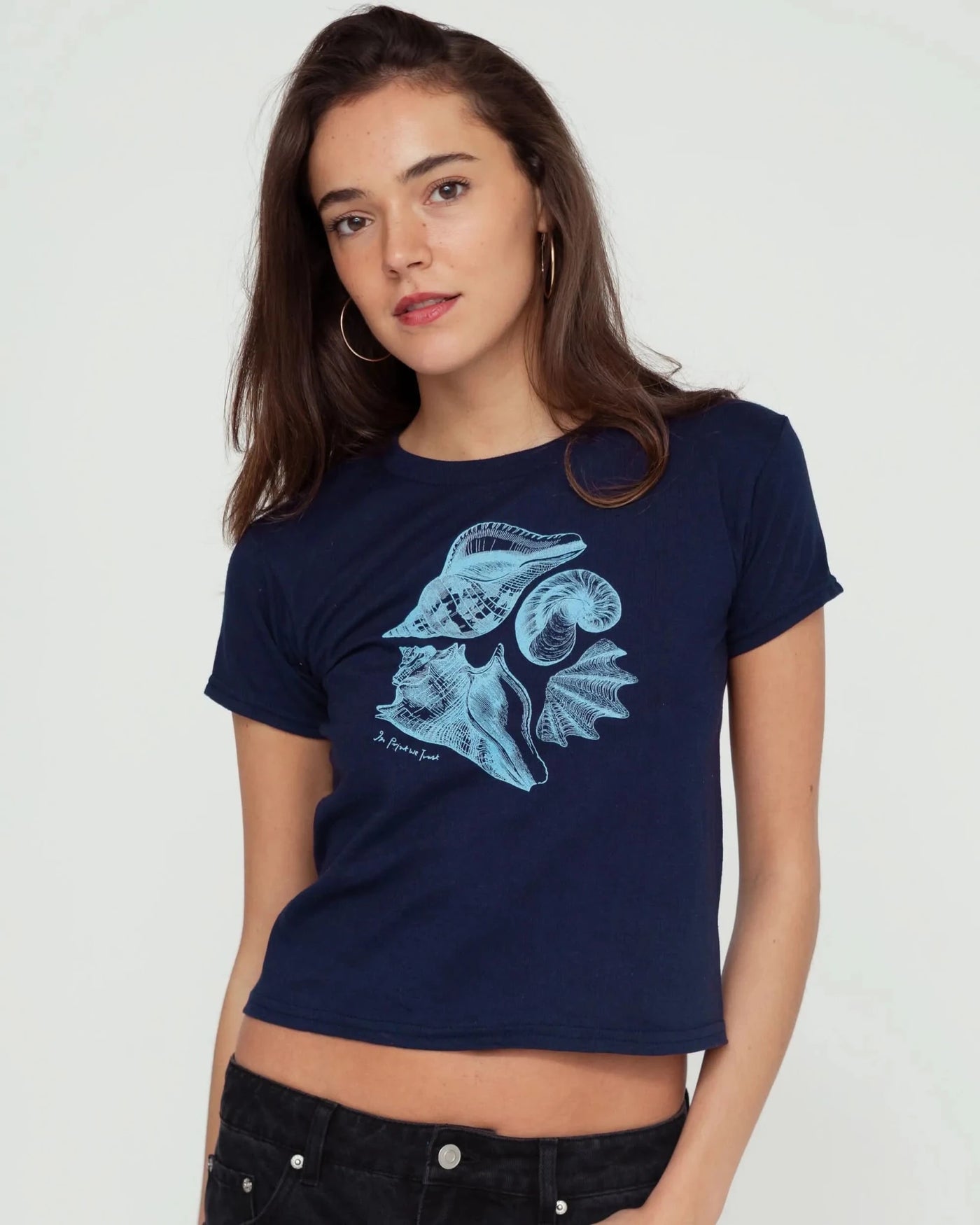sandy baby tee - In Print We Trust