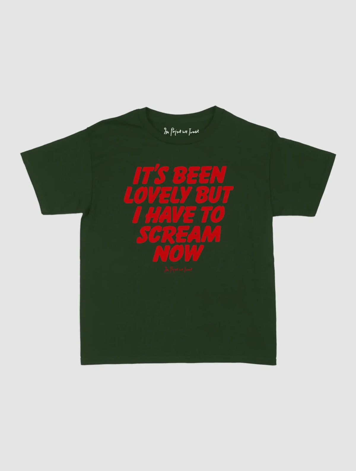 scream baby tee - In Print We Trust