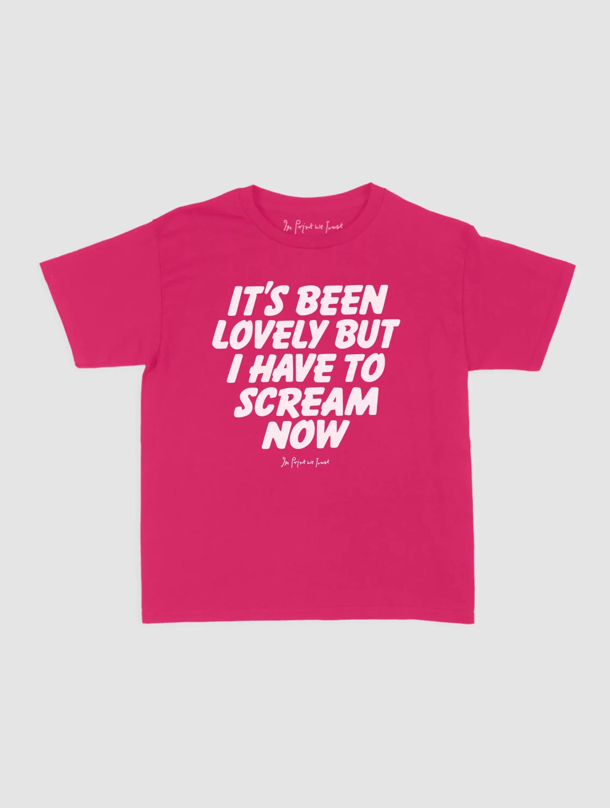 scream baby tee - In Print We Trust