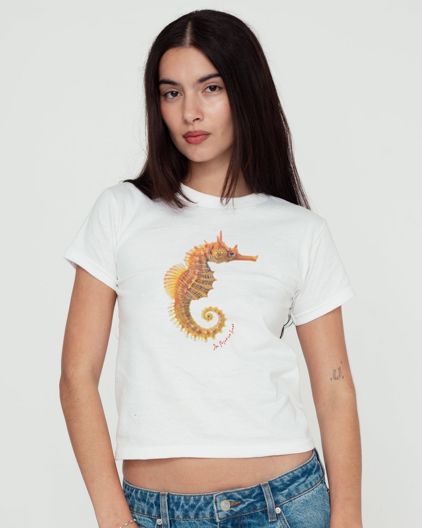 seahorse baby tee - In Print We Trust