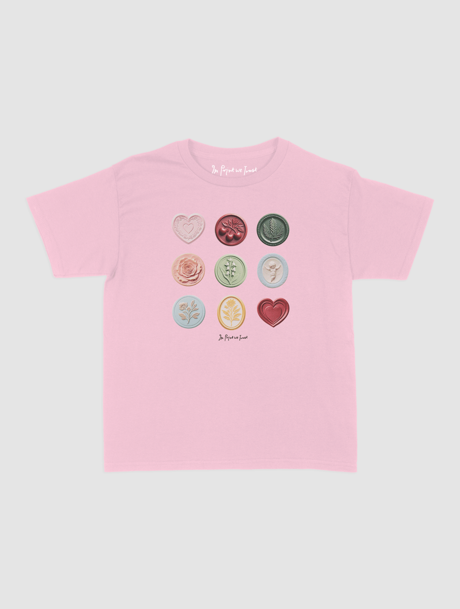 sealed with a kiss baby tee - In Print We Trust