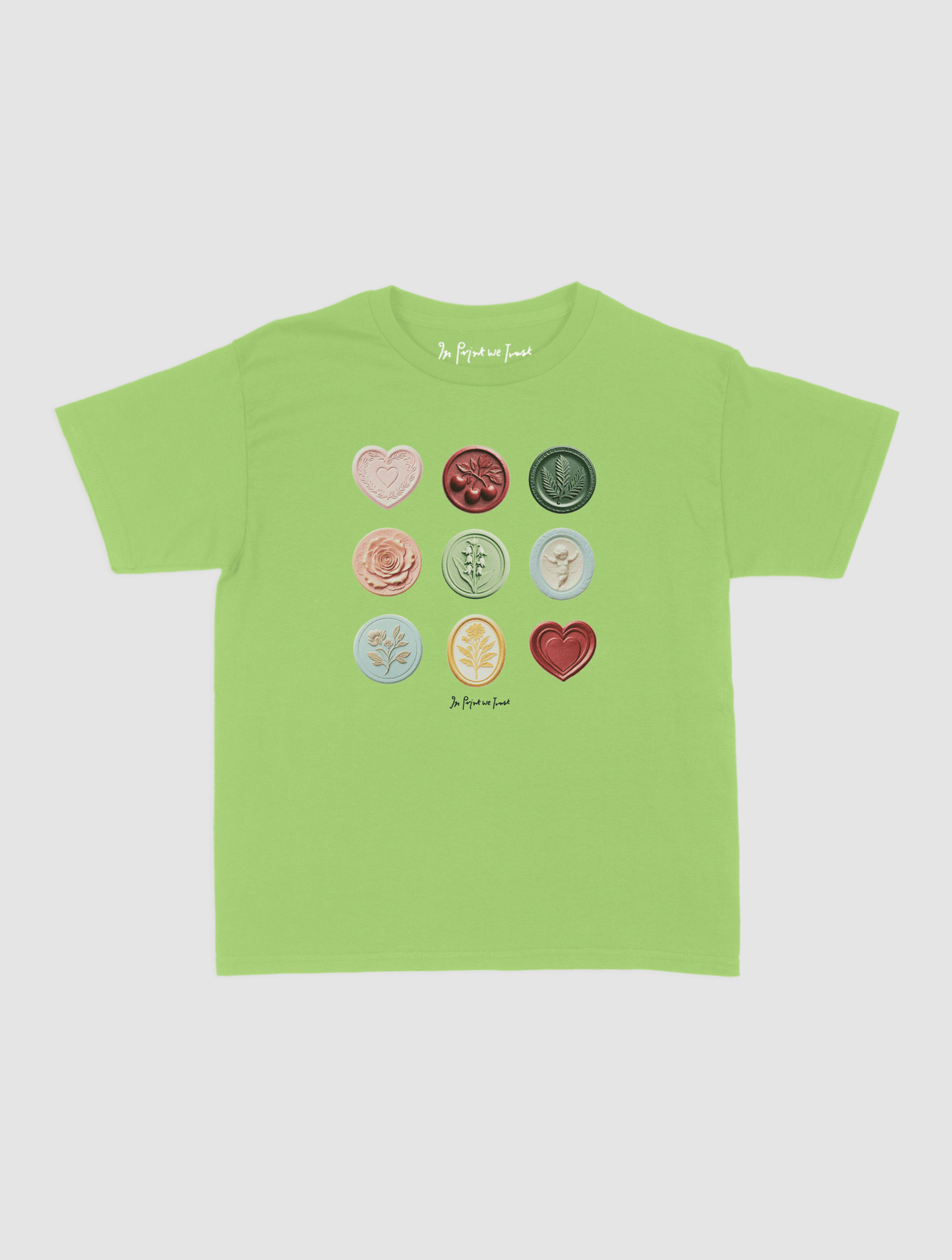 sealed with a kiss baby tee - In Print We Trust