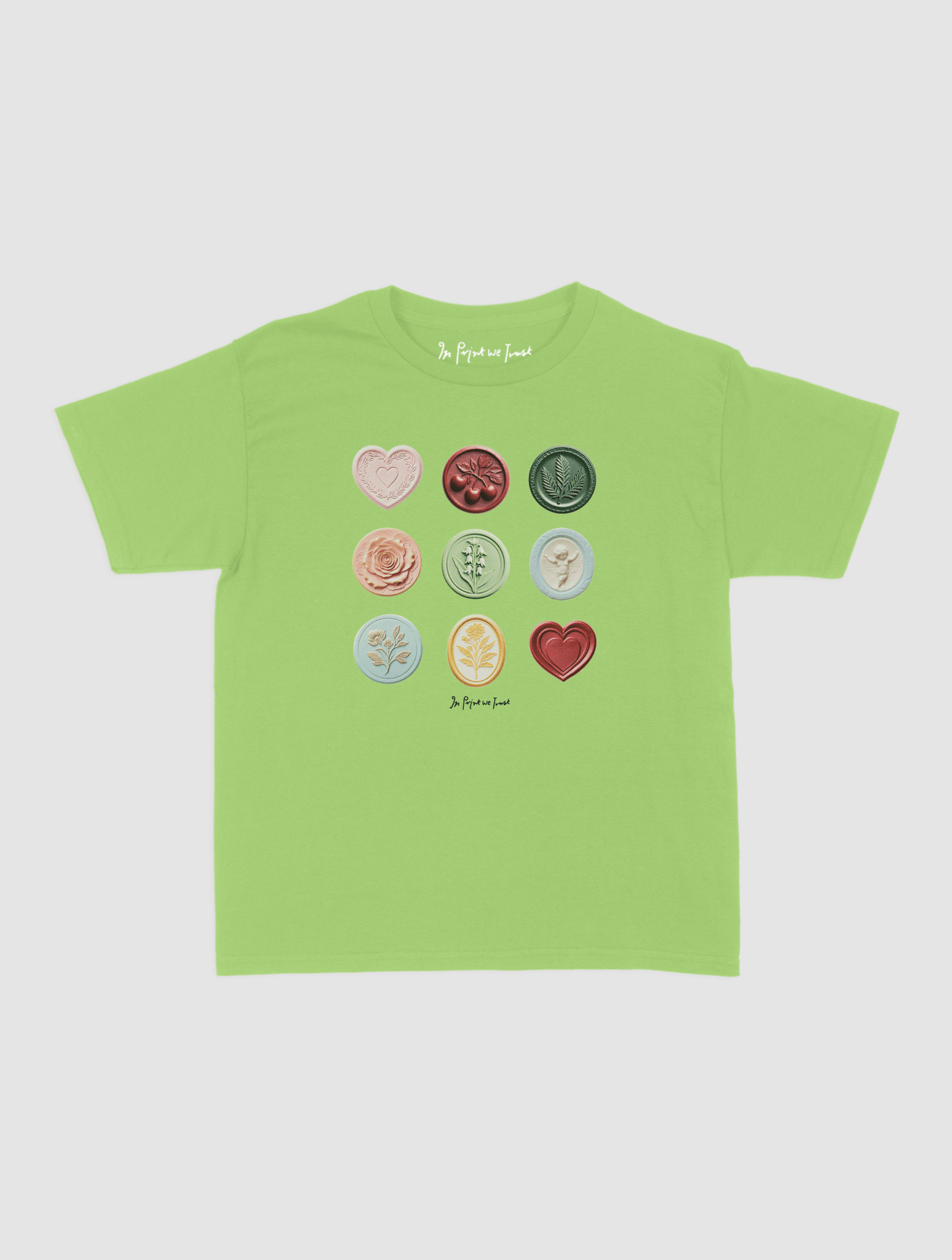 sealed with a kiss baby tee - In Print We Trust
