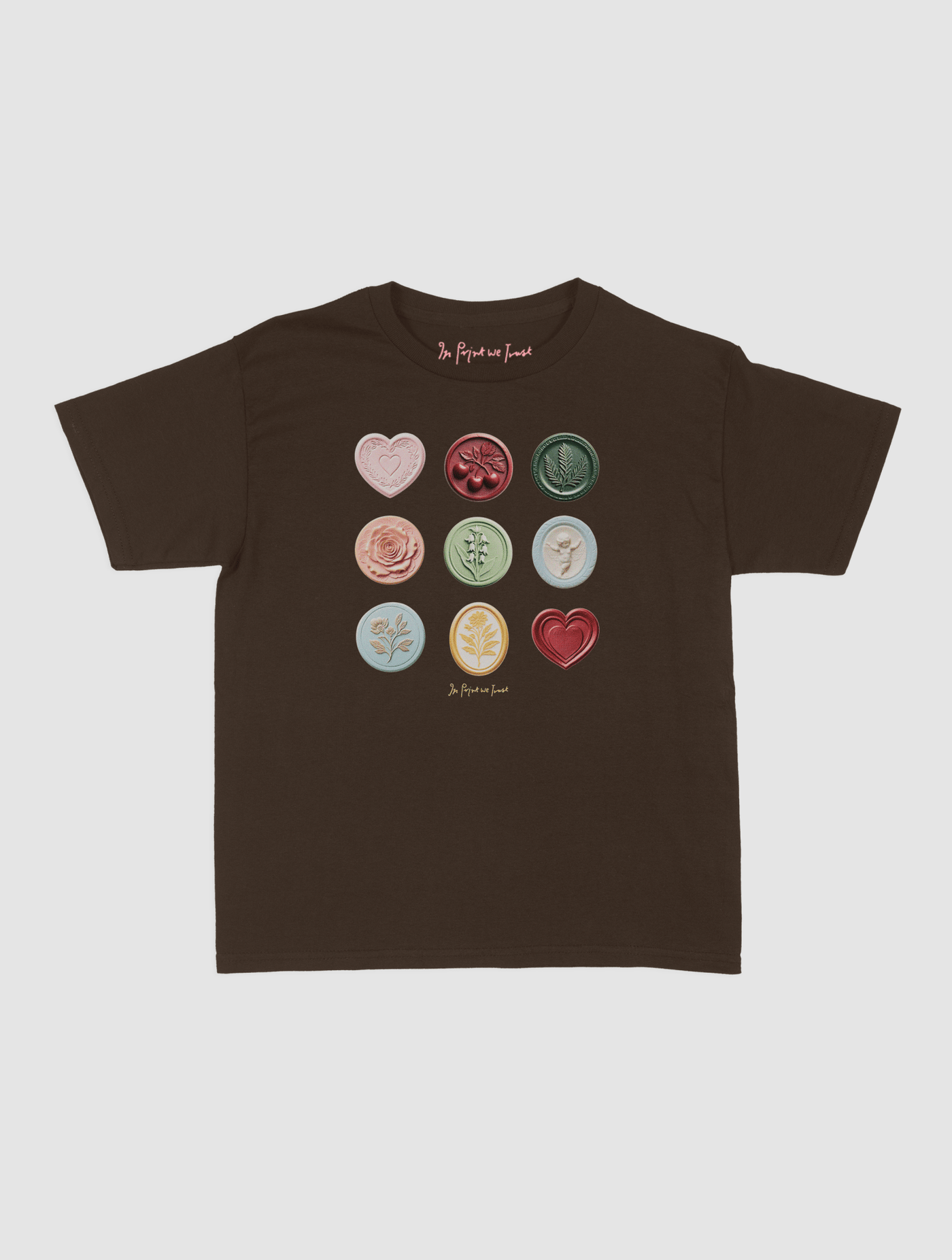sealed with a kiss baby tee - In Print We Trust