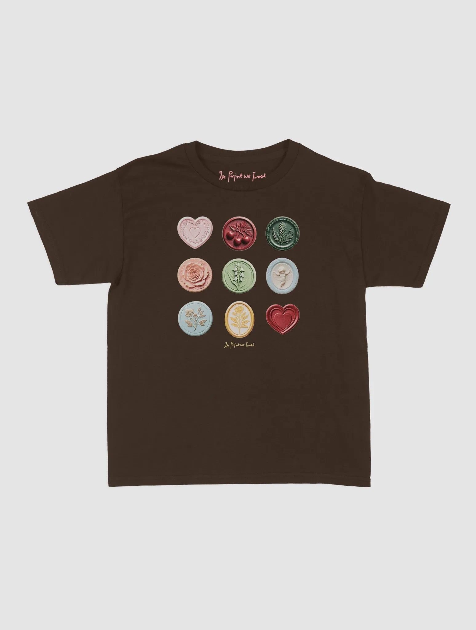 sealed with a kiss baby tee - In Print We Trust
