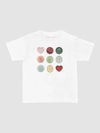 sealed with a kiss baby tee - In Print We Trust