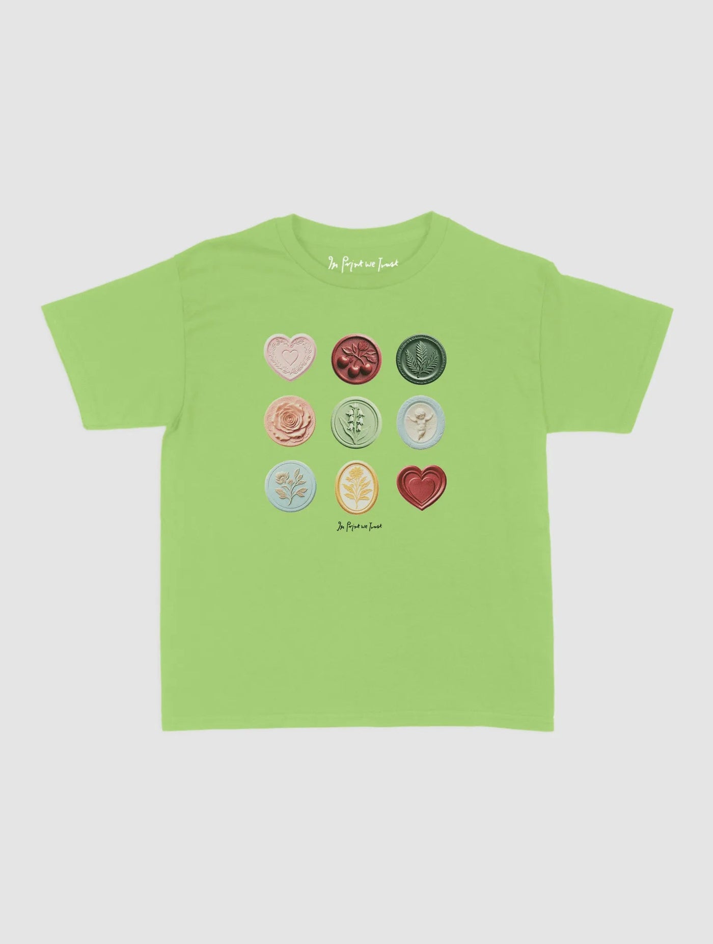 sealed with a kiss baby tee - In Print We Trust