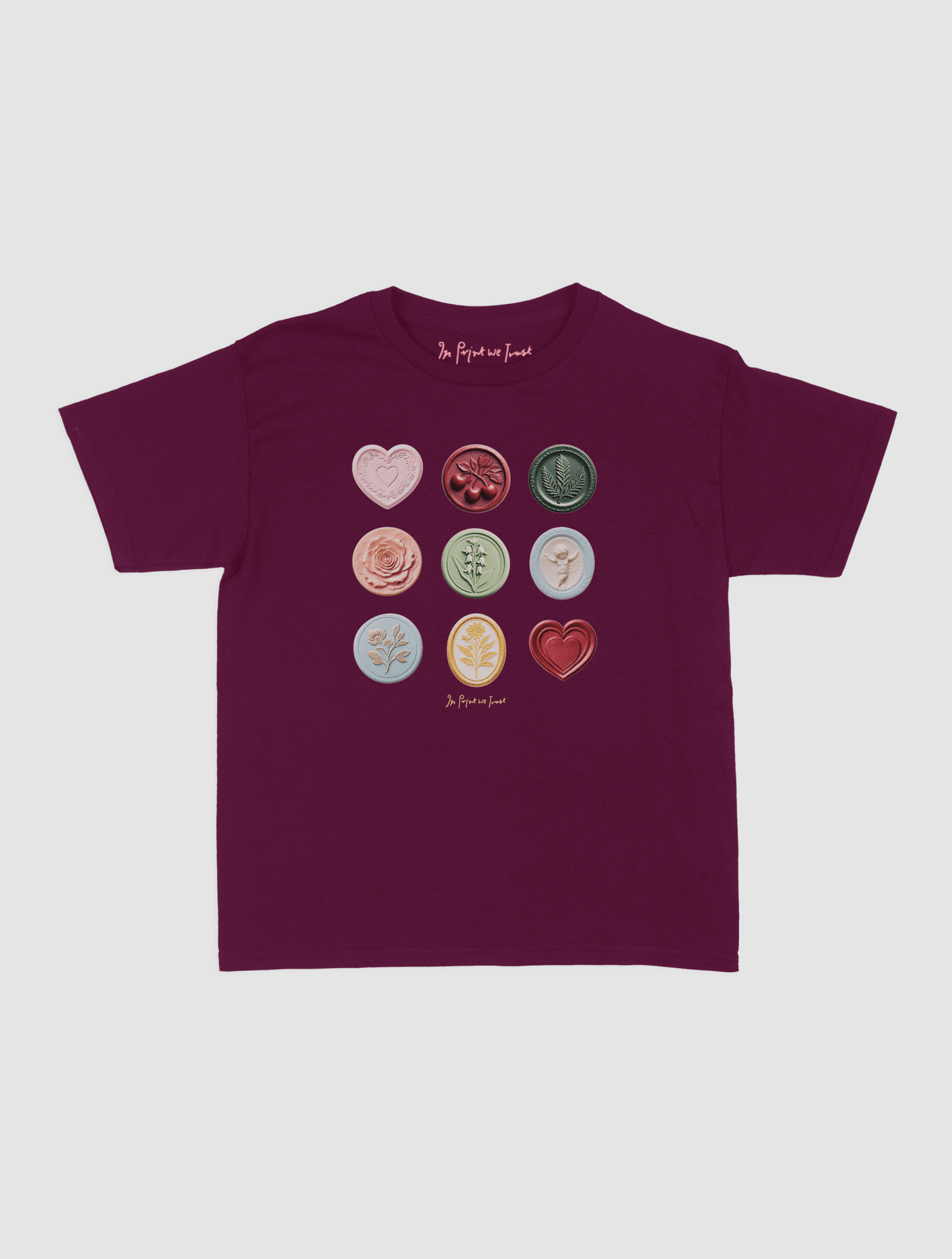 sealed with a kiss baby tee - In Print We Trust