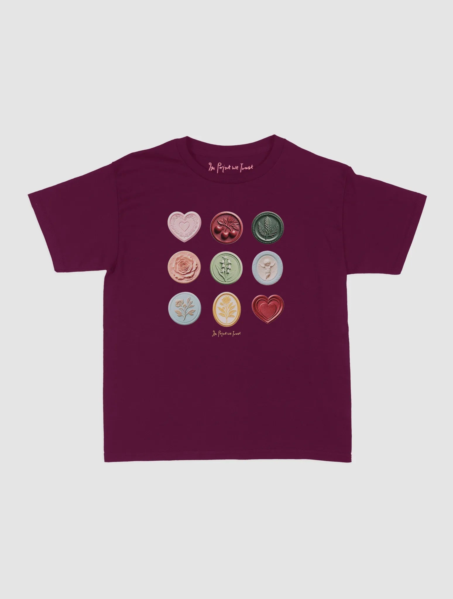 sealed with a kiss baby tee - In Print We Trust