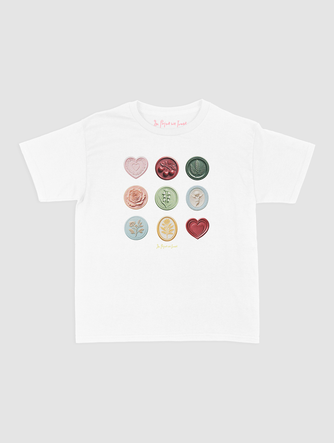 sealed with a kiss baby tee - In Print We Trust