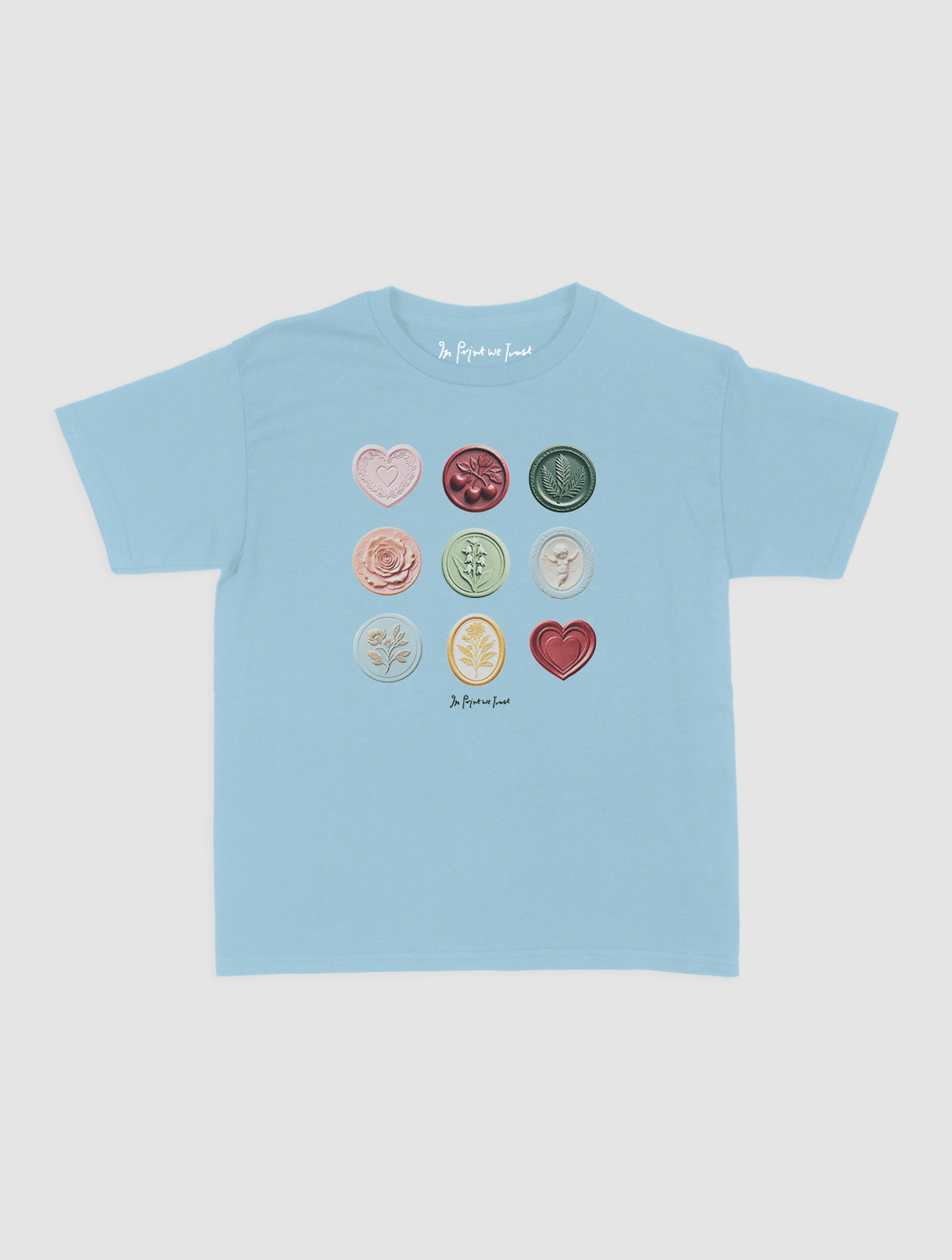 sealed with a kiss baby tee - In Print We Trust