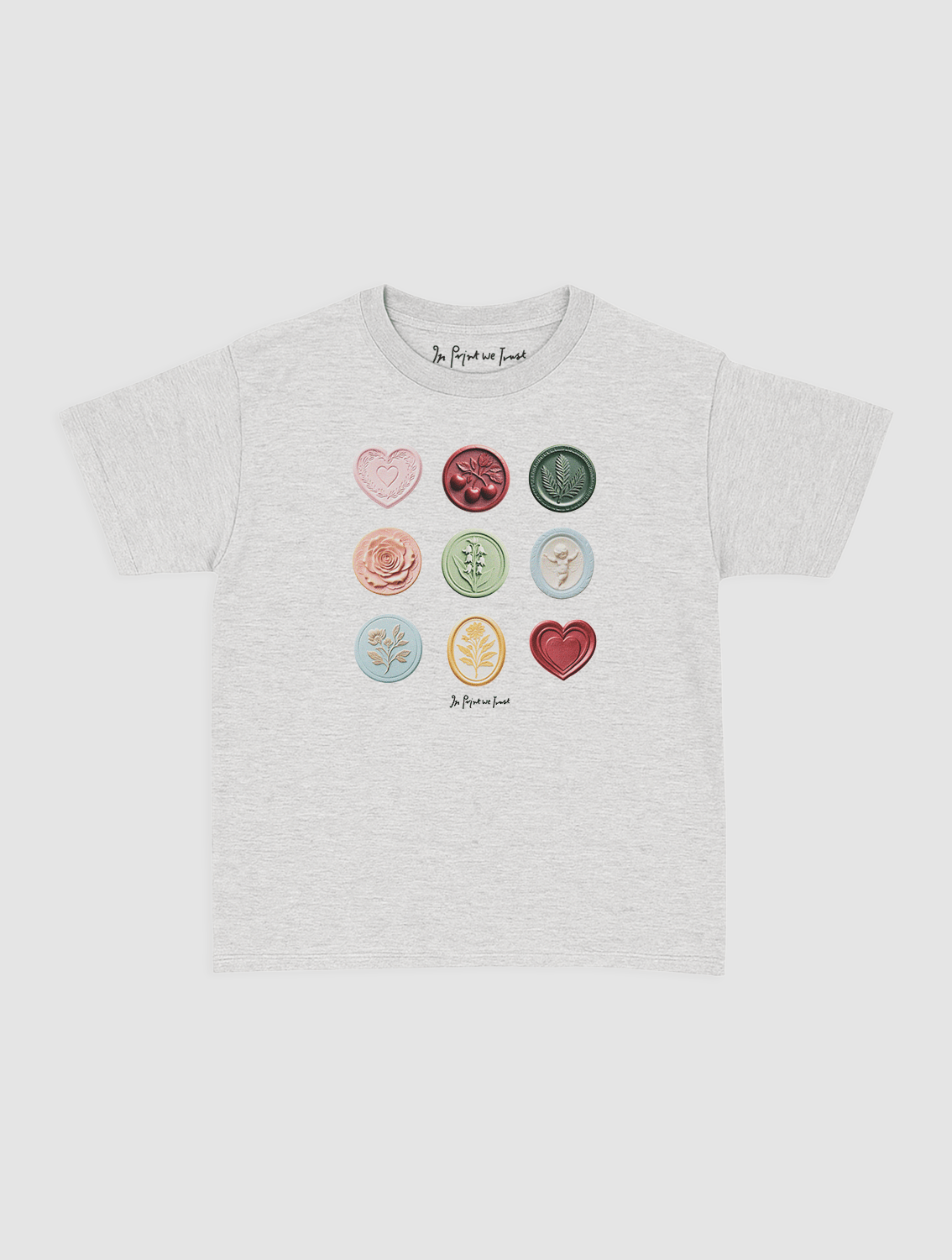 sealed with a kiss baby tee - In Print We Trust